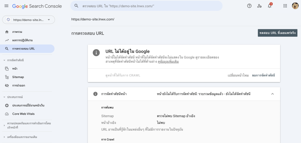 วิธี Index เว็บไซต์